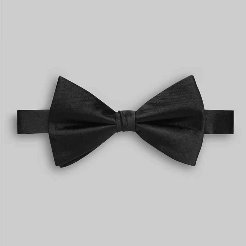JoS. A. Bank Black Silk Bow Tie